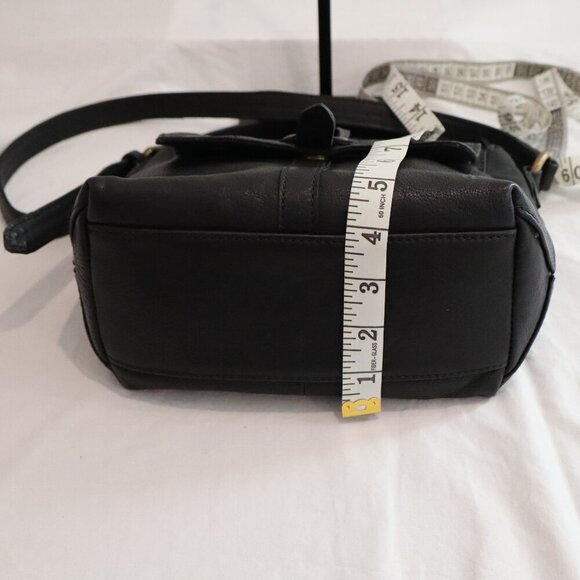 Frye Women's Ayla Leather Black Crossbody Bag Long Strap Outer Pocket EUC - Picture 9 of 14